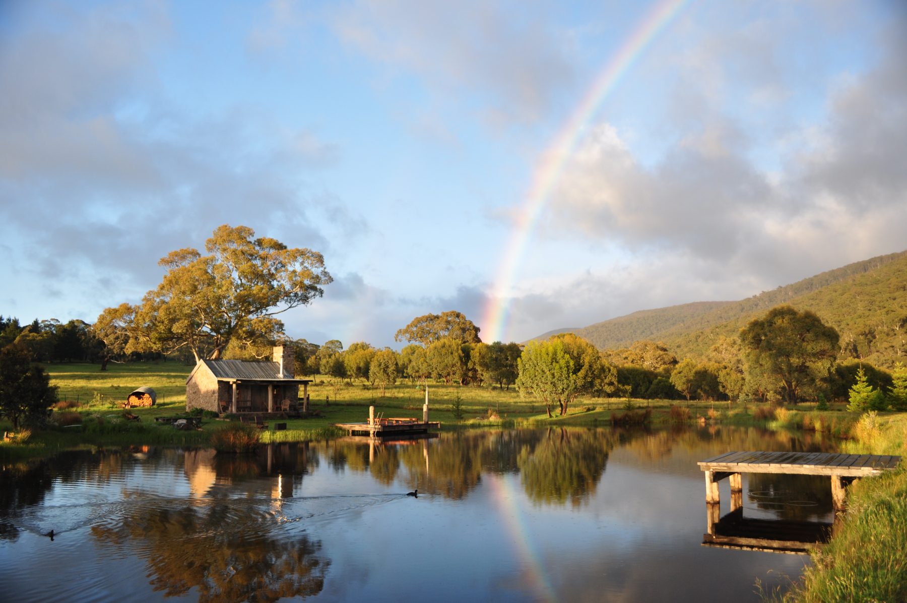 Moonbah Hut Spring Rainbow